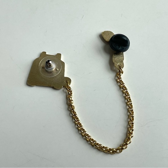 Pink and Gold Old Fashion Telephone Pin - Picture 7 of 7